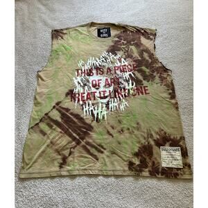 Dust Of Gods Mens Shirt designers tie-dye with a Joker graphic Sz L-XL (read*)